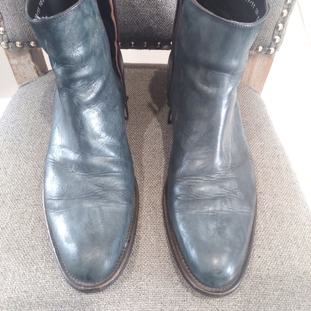 Leather boots